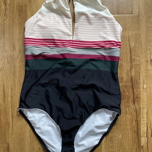 Womens Ann Taylor LOFT beach size 16 multicolor swimsuit one piece‎ - Picture 1 of 9